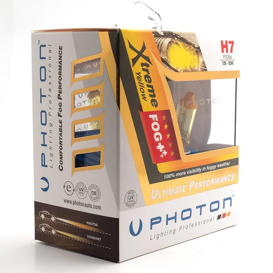 PHOTON H7 12V 55W XTREME YELLOW  SET (SARI IŞIK) PH5507 XY
