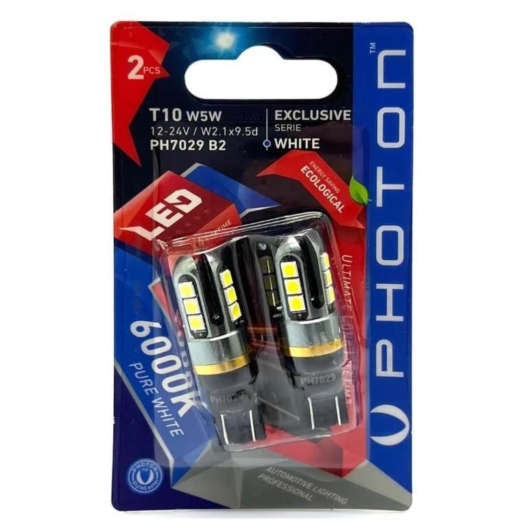 Photon T10 W5W 12-24V 12 LED EXCLUSIVE (2'Lİ BLİSTER) PH7029 B2