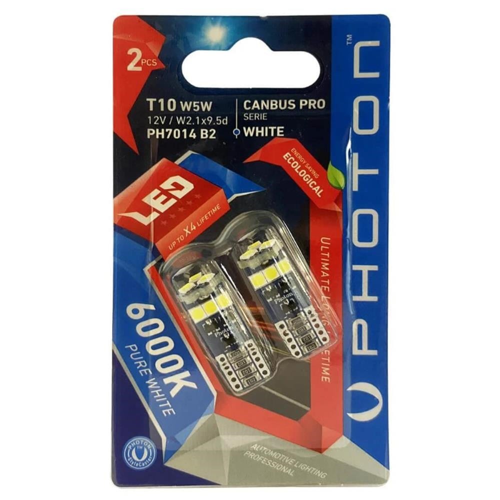 PHOTON T10 W5W 12V CANBUS PRO LED (2'Lİ BLISTER) PH7014 B2