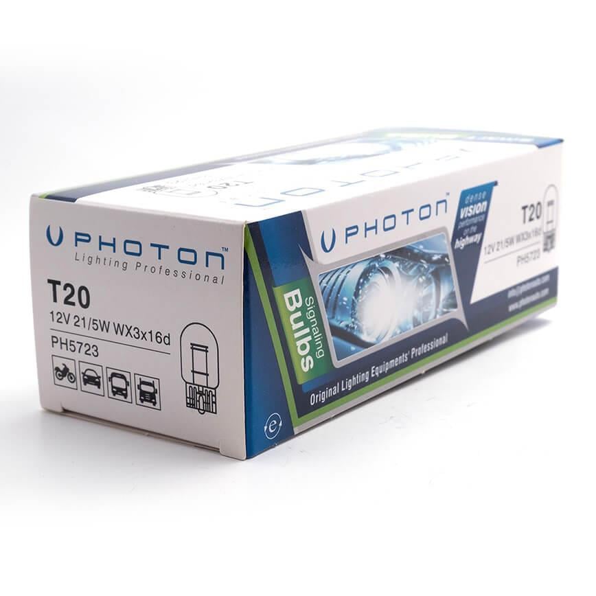 PHOTON T20 21/5W 12V ÇİFT DEVRE DİPSİZ AMPÜL PH5723