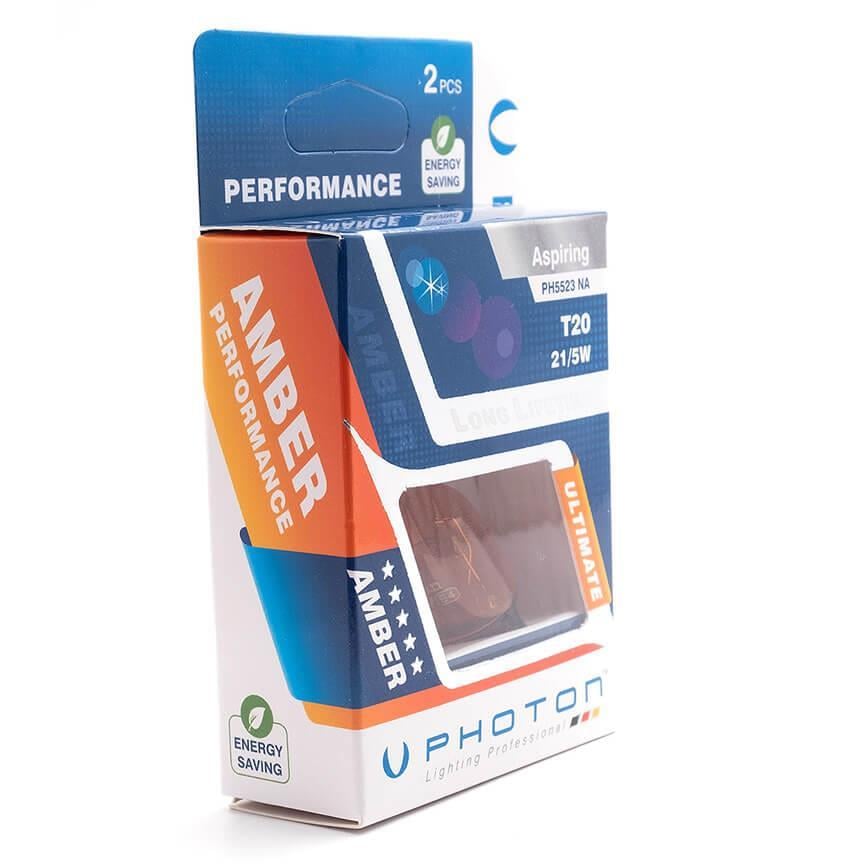 PHOTON T20 21/5W 12V ÇİFT DEVRE NATUREL AMBER PH5523 NA
