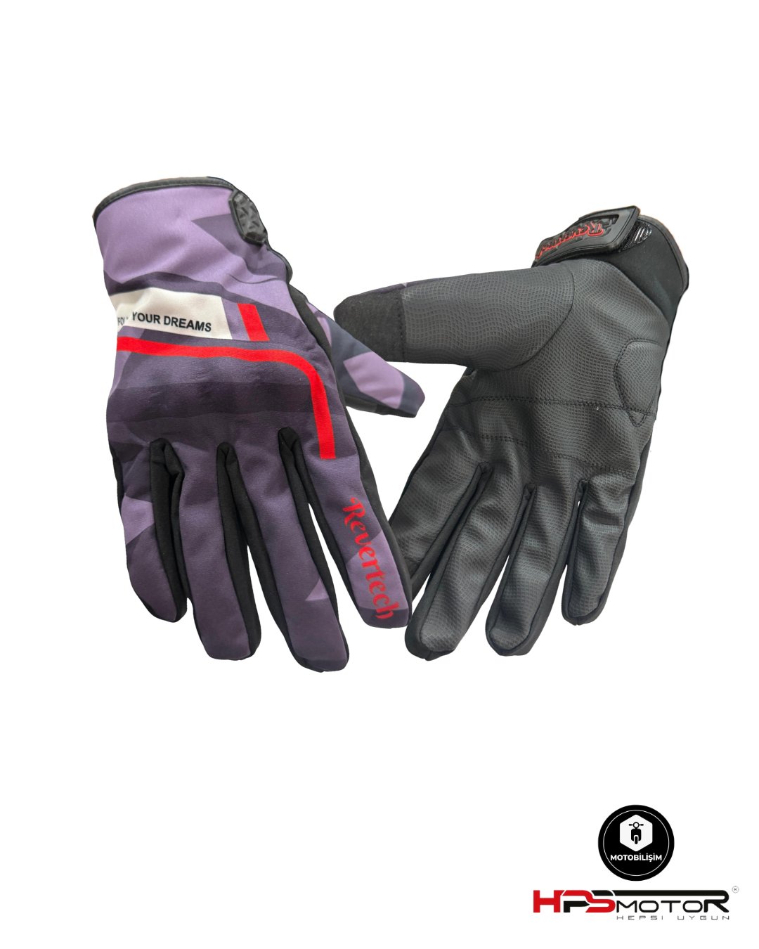 Revertech Strong Mor-Kırmızı Eldiven