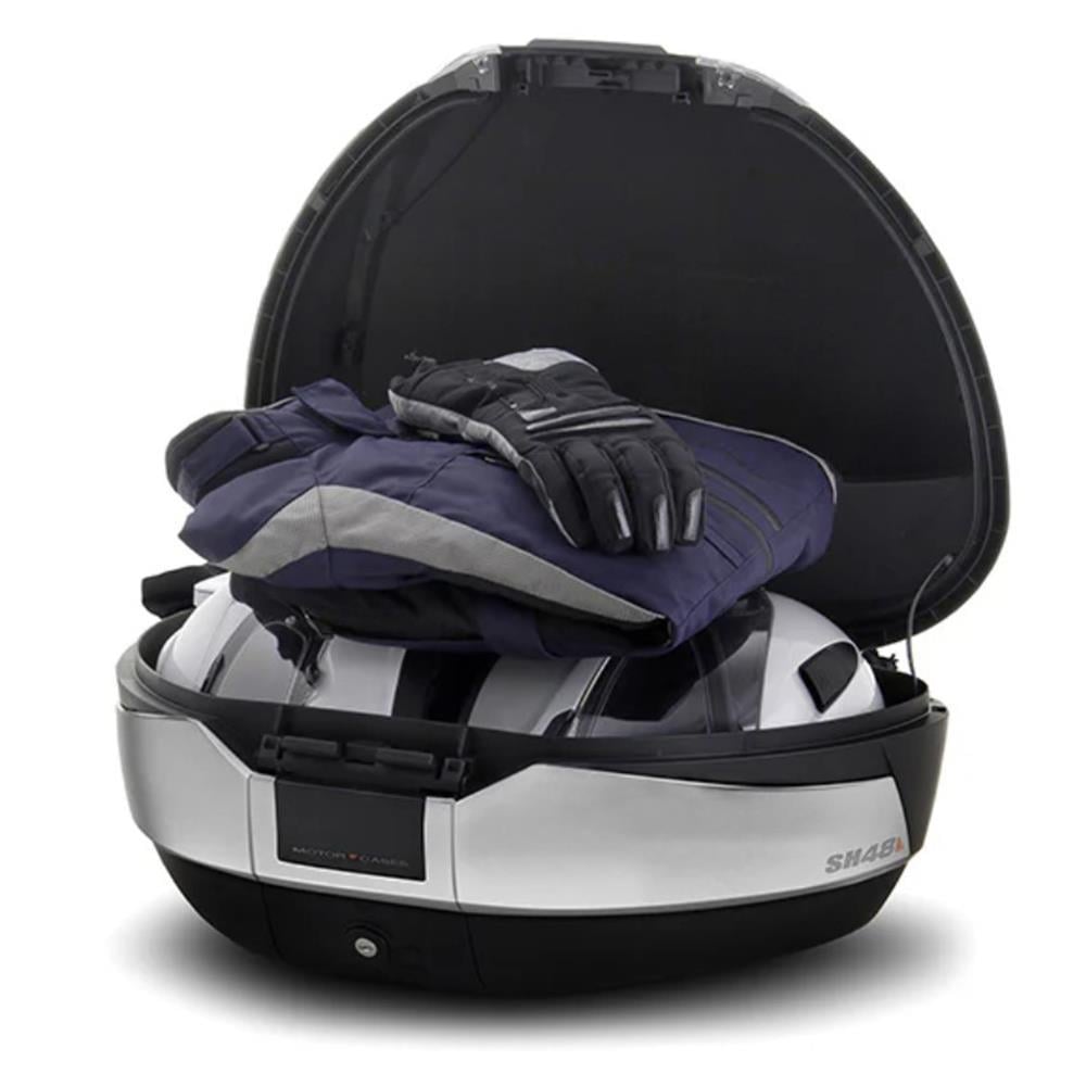 SHAD SH48 Motosiklet Arka Çanta Titanium Topcase 48 Litre D0B48400