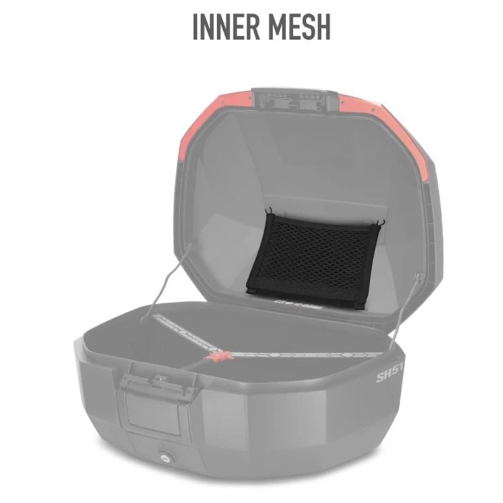 SHAD SH51 Karbon Kapaklı Motosiklet Topcase Arka Çanta 51L D0B51106