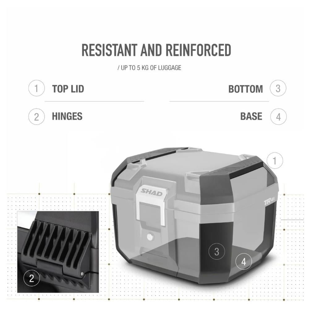 SHAD TR41 Terra Çanta Topcase Siyah D0TR41100