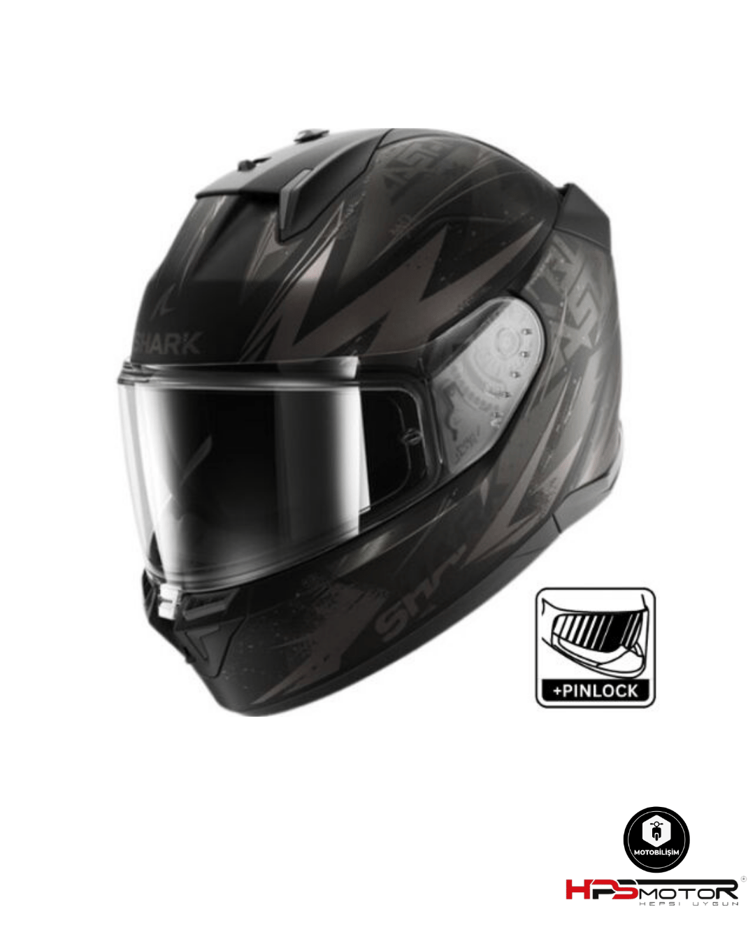 Shark D-Skwal 3 Blast-R Mat Kapalı Kask