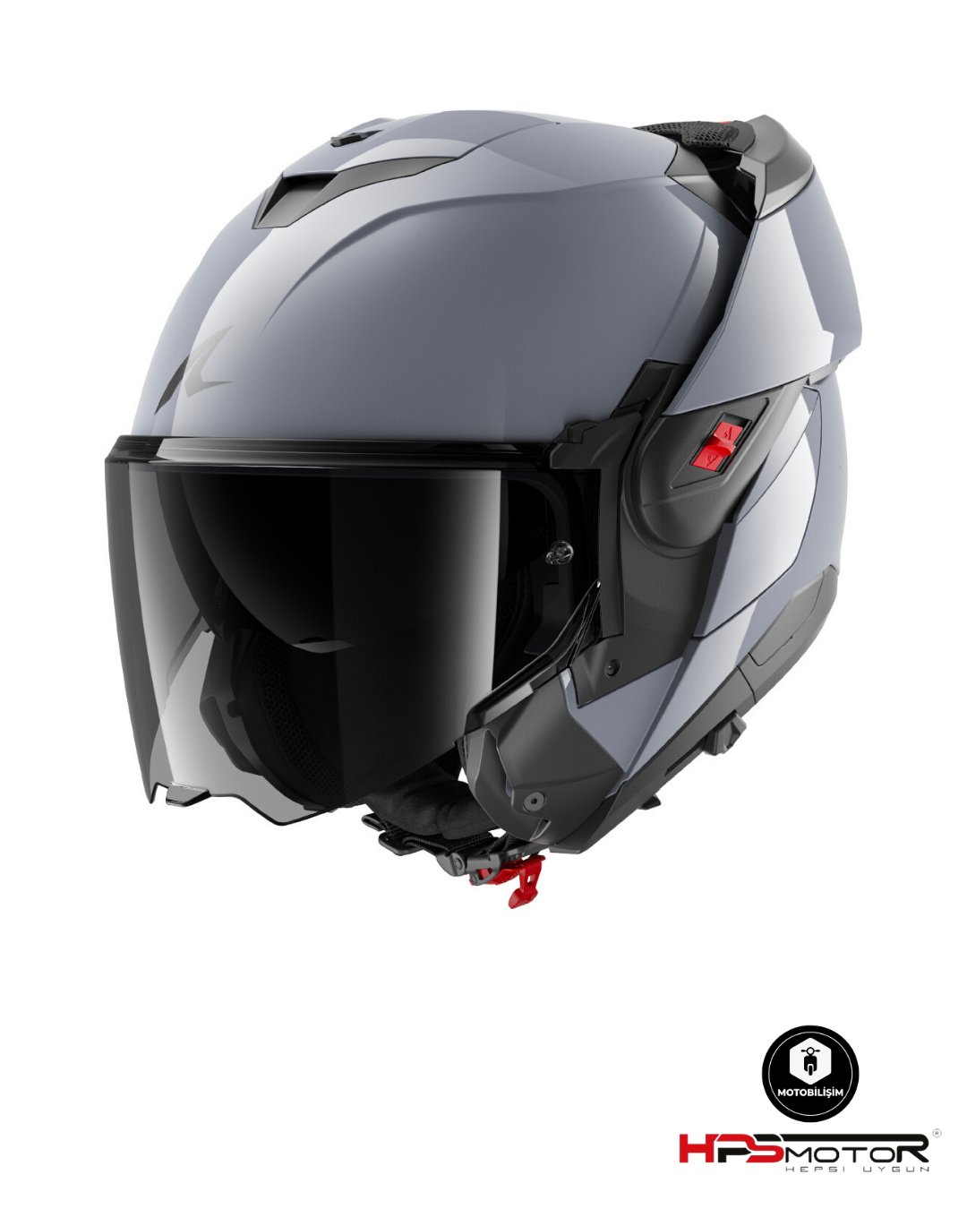 Shark Oxo Dark Shadow Çene Açılır Kask S05