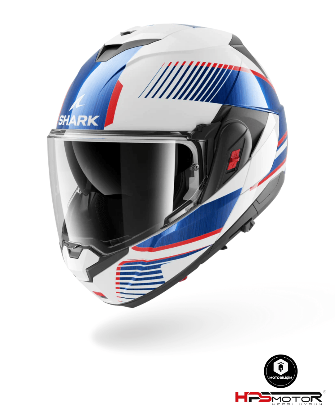 Shark Oxo Sıkter Çene Açılır Kask Beyaz