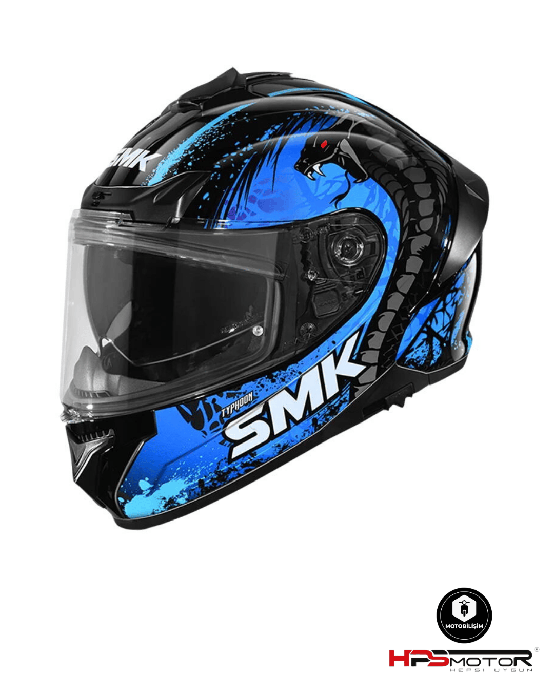 Smk Typhoon Reptile Kapalı Kask