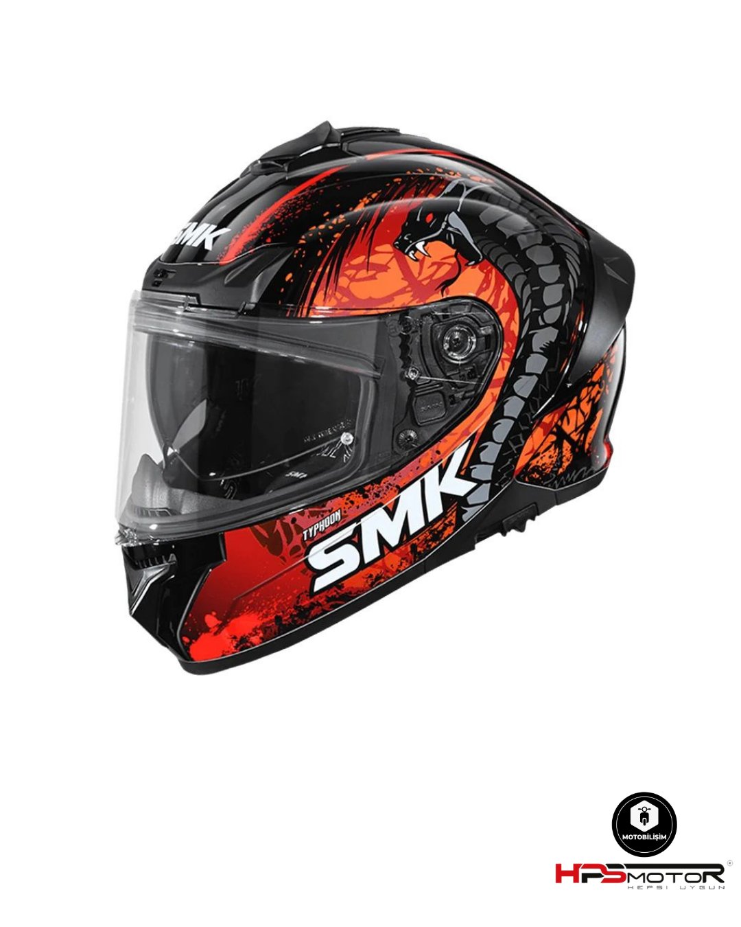 Smk Typhoon Reptile Kapalı Kask