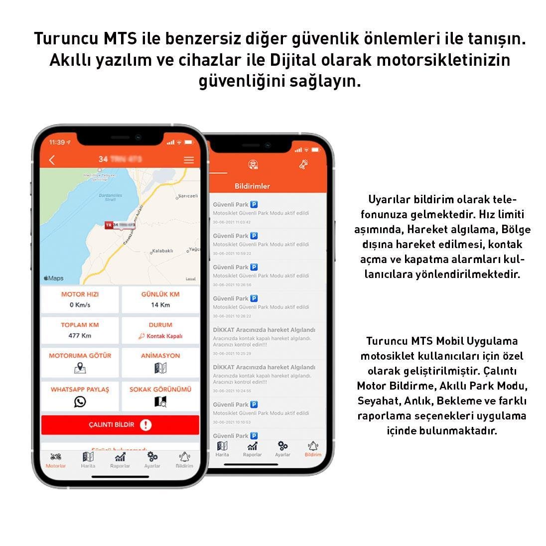 TURUNCU MOTOSİKLET TAKİP CİHAZI (12 AYLIK)