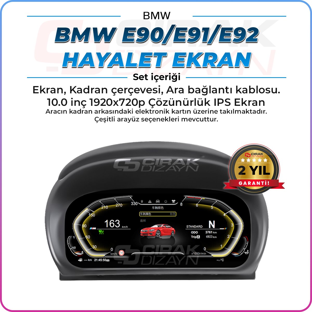 BMWBMW E90 Uyumlu Hayalet Ekranİç Aksesuar