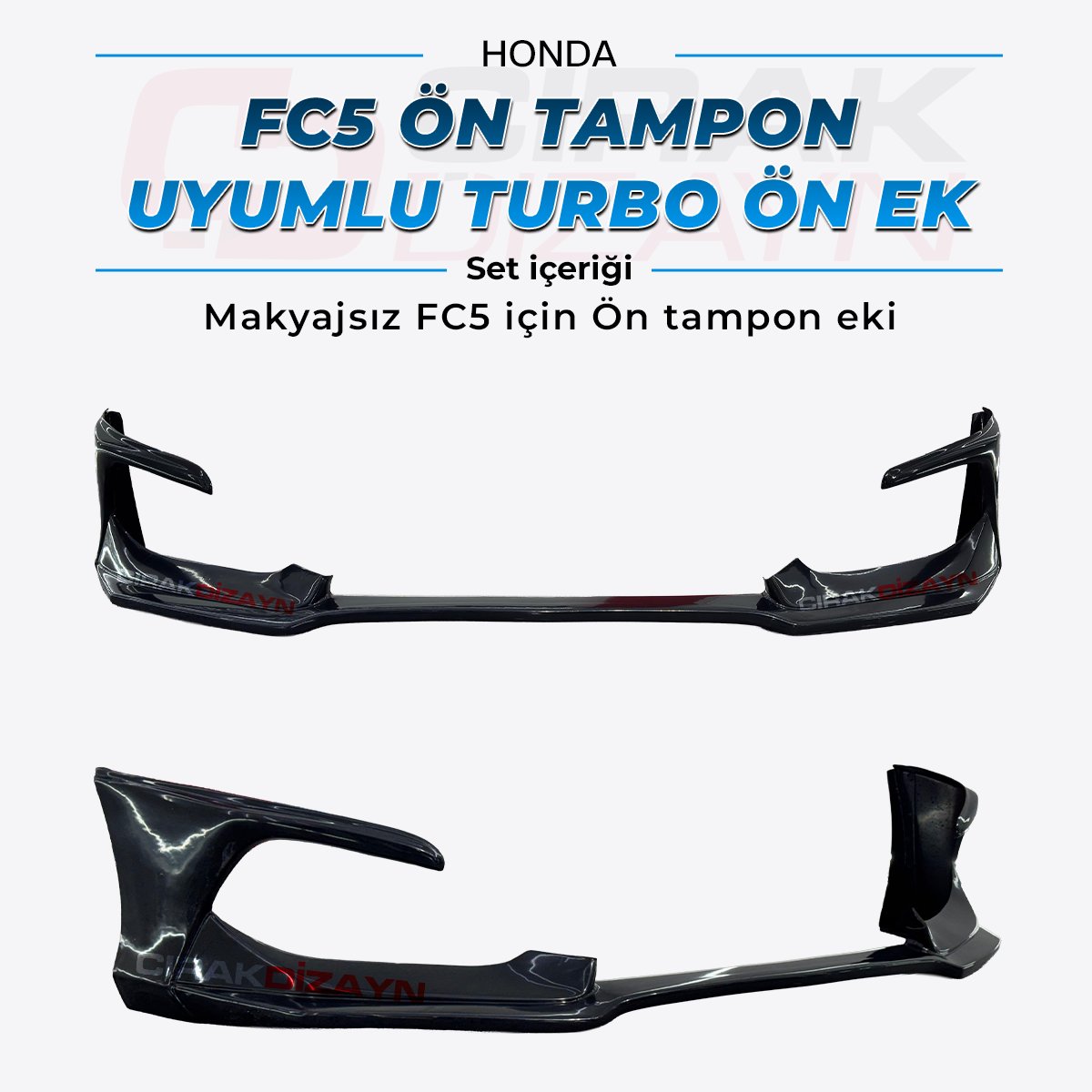 HondaHonda FC5 Ön Tampon Uyumlu Turbo Ön EkFC5 Tampon ekleri
