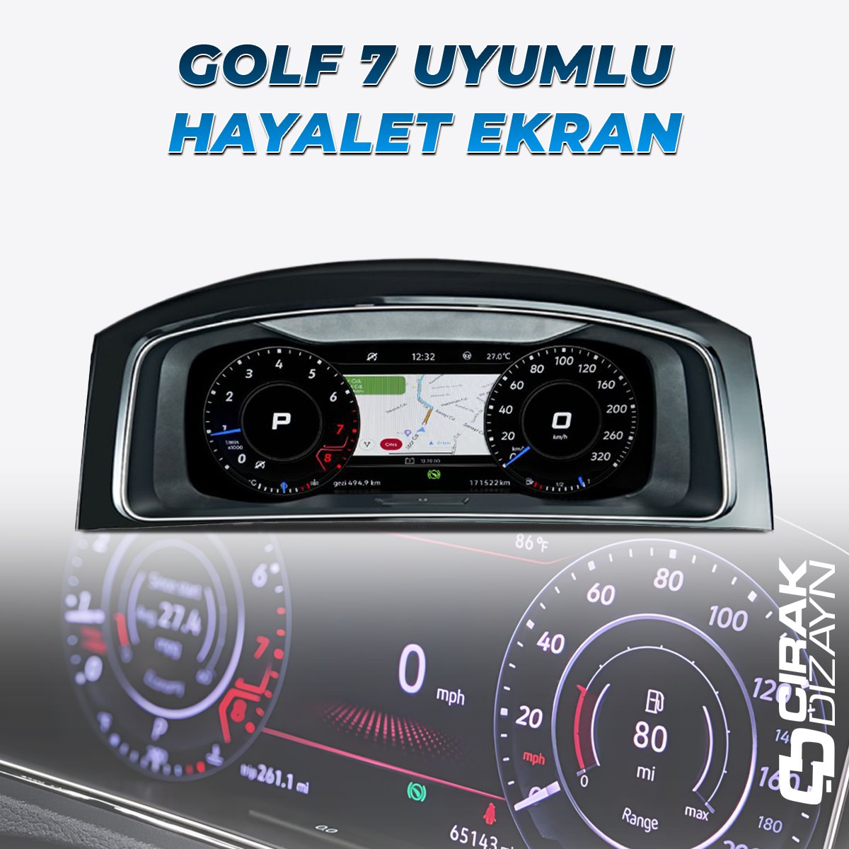Golf 7 Uyumlu Hayalet Ekran