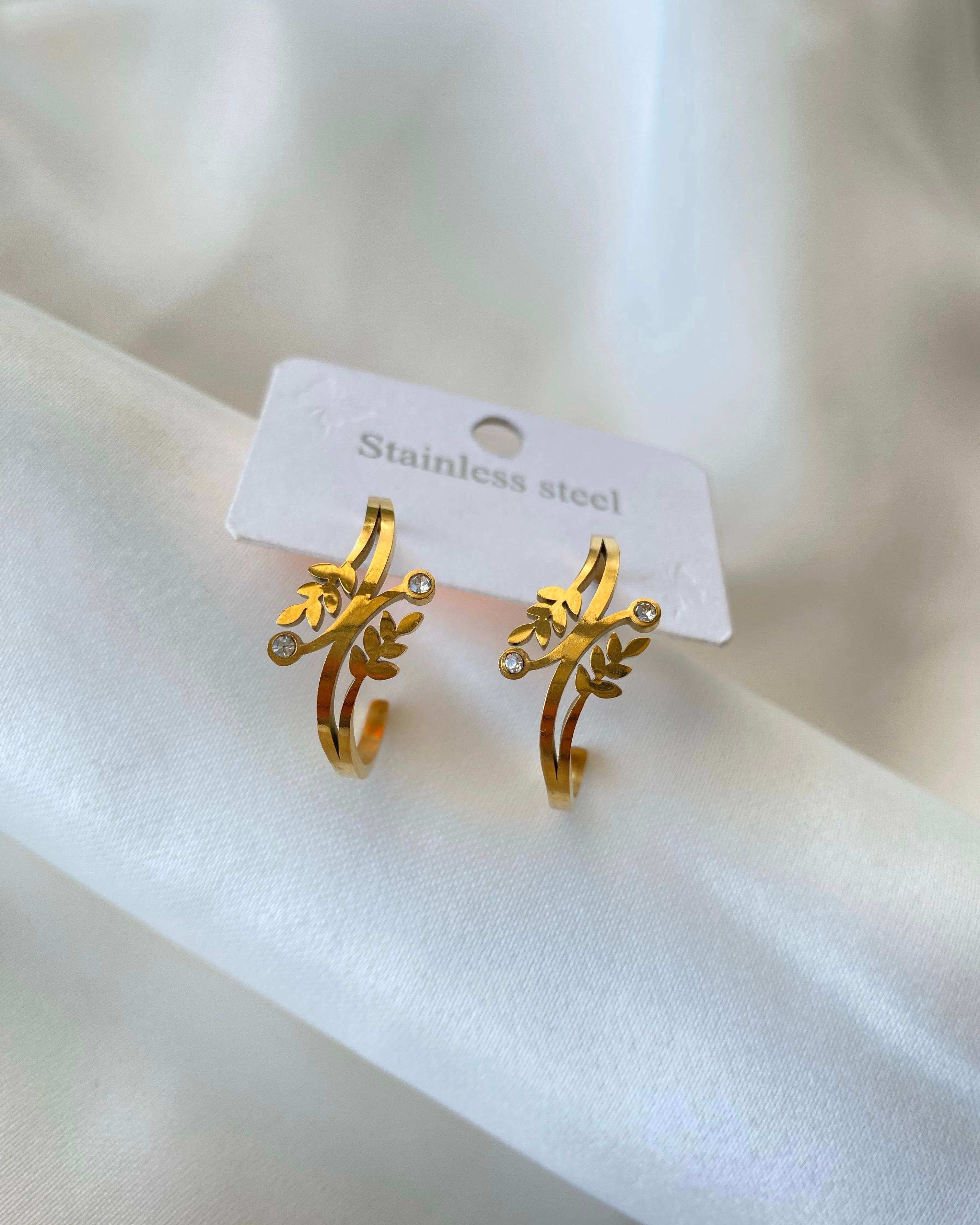 Gold Helen Küpe (Çelik)