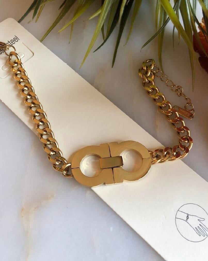 GOLD KALIN BİLEKLİK (ÇELİK)