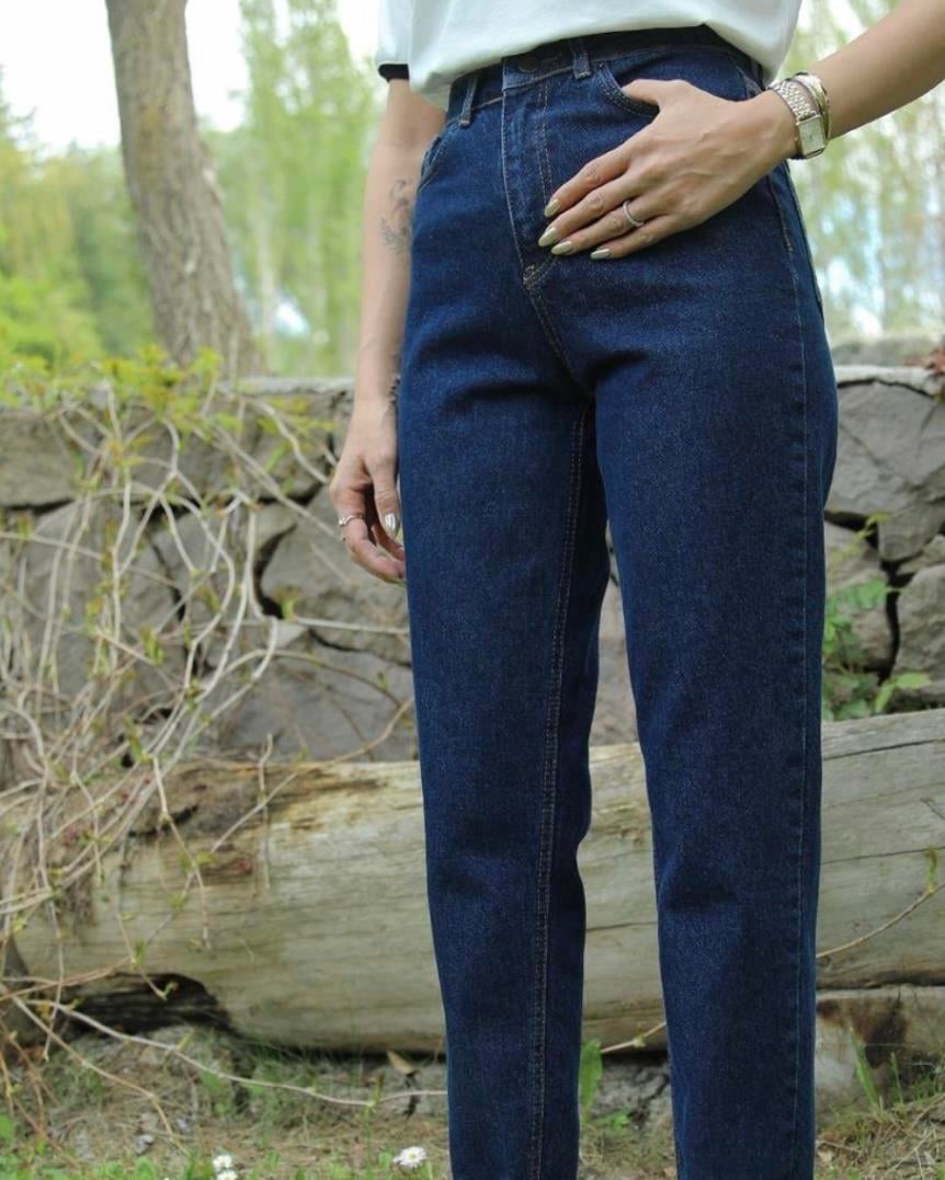 KOYU RENK MOM JEAN 