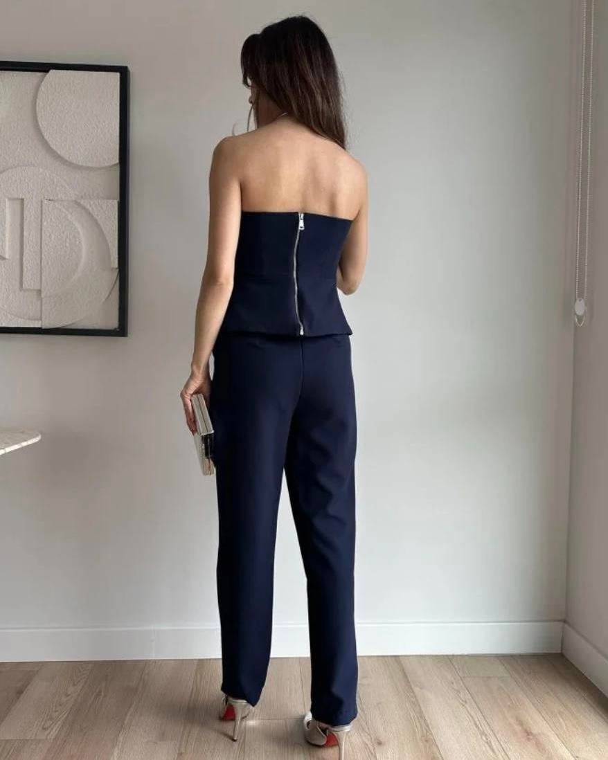 MİSS PREMIUM STRAPLEZ LACİ HAVUÇ PANTOLON TAKIM