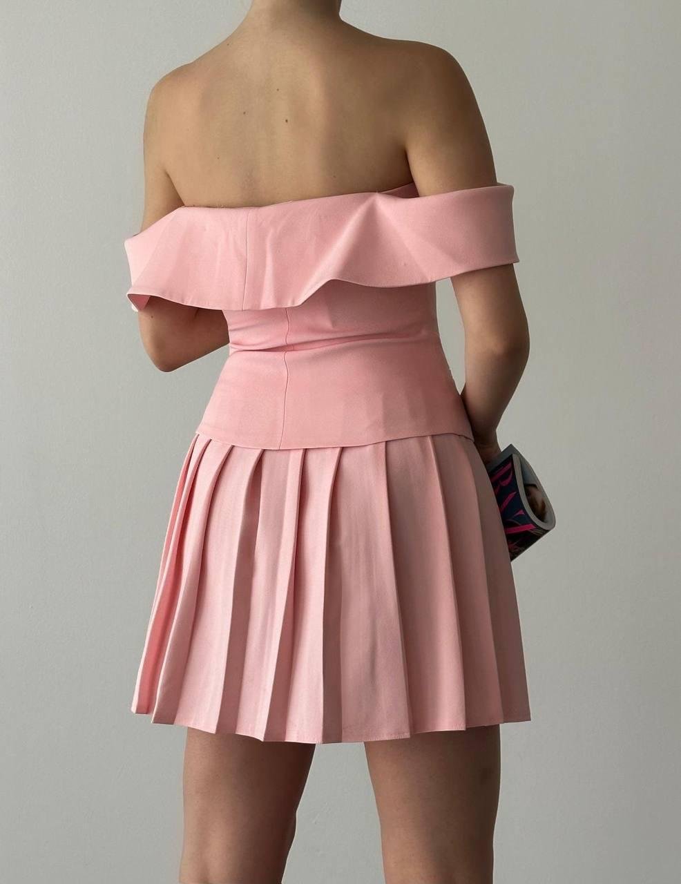PİLELİ ŞEKER PEMBE ETEK