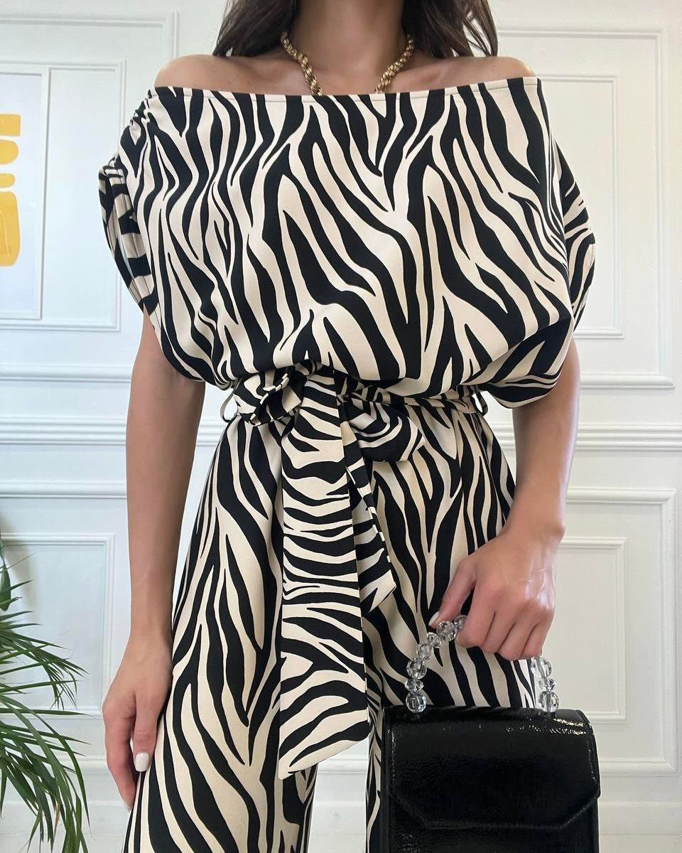SATEN ZEBRA DESEN TULUM