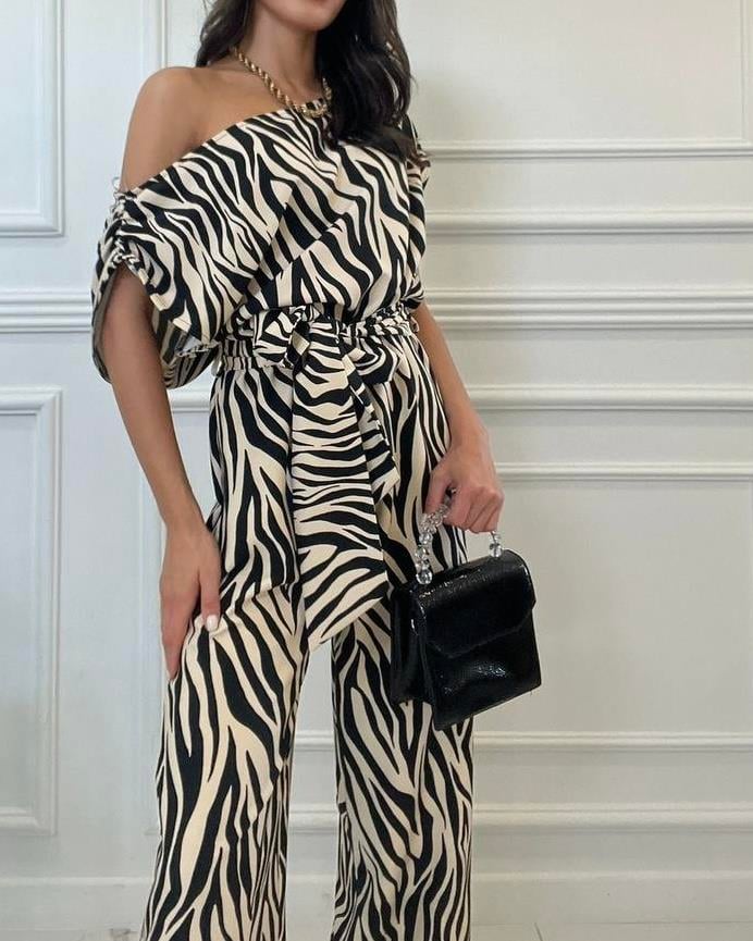 SATEN ZEBRA DESEN TULUM