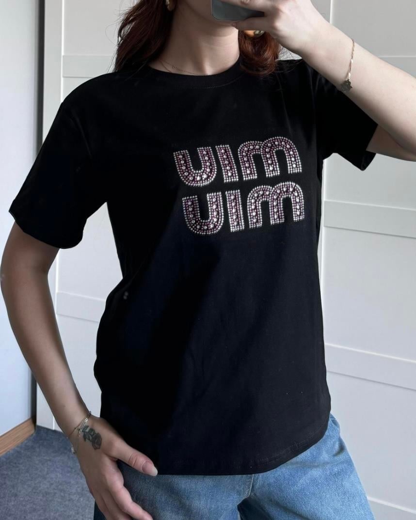 TAŞLI MIU MIU T-SHIRT