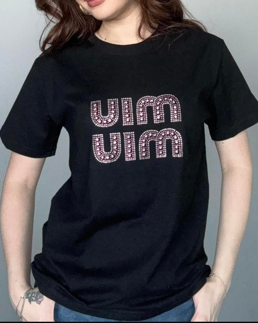 TAŞLI MIU MIU T-SHIRT
