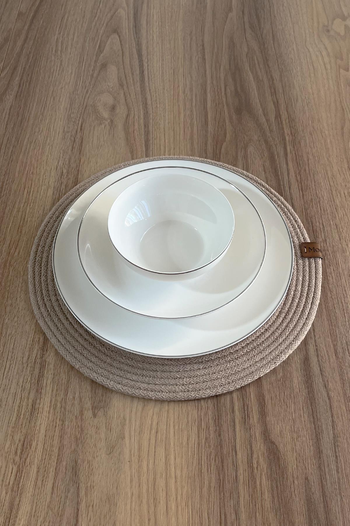 Monovia 33 cm Amerikan Servisi Jüt Rengi