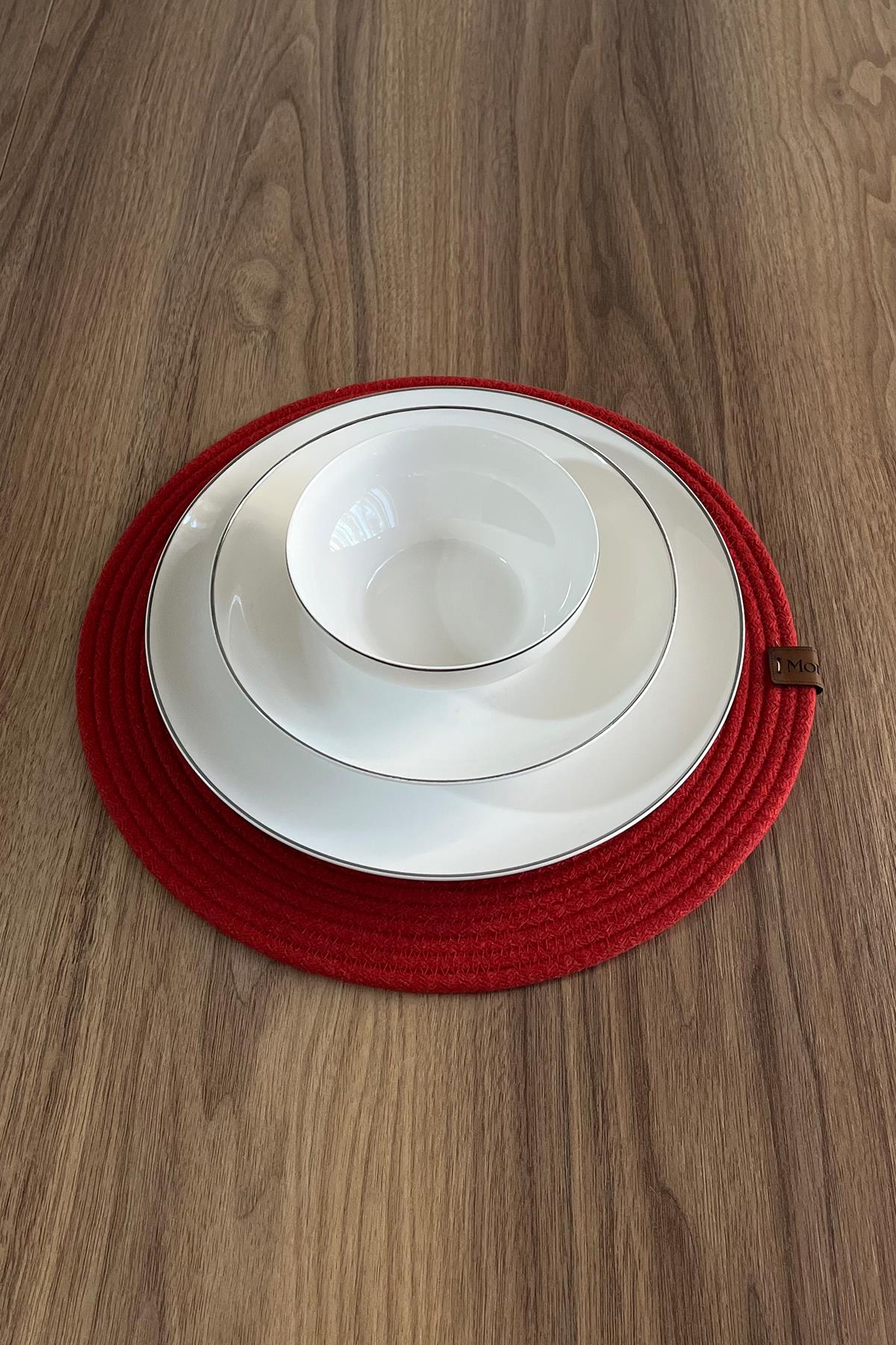Monovia 33 cm Amerikan Servisi Kırmızı