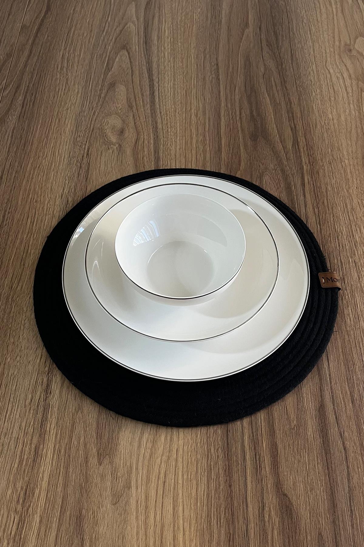 Monovia 33 cm Amerikan Servisi Siyah