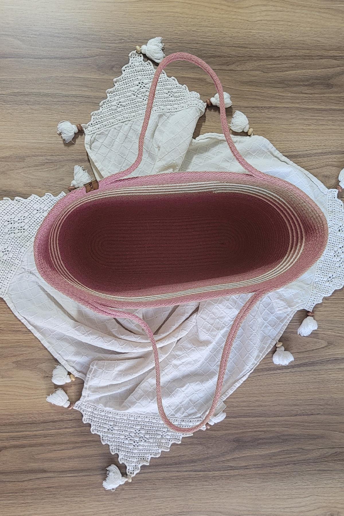 Monovia Plaj Çantası Pembe Rengi
