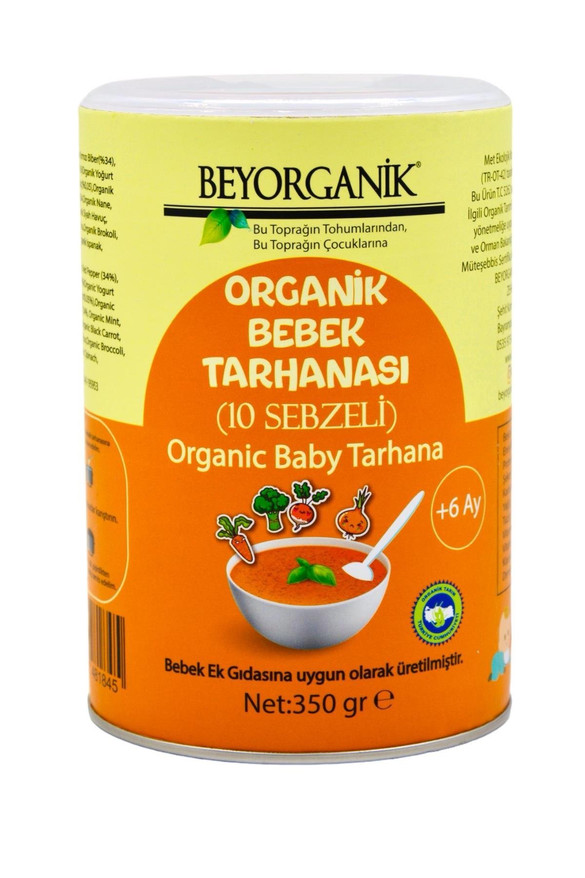 Beyorganik Organik Bebek Tarhanası 10 Sebzeli 350 gr +6 Ay