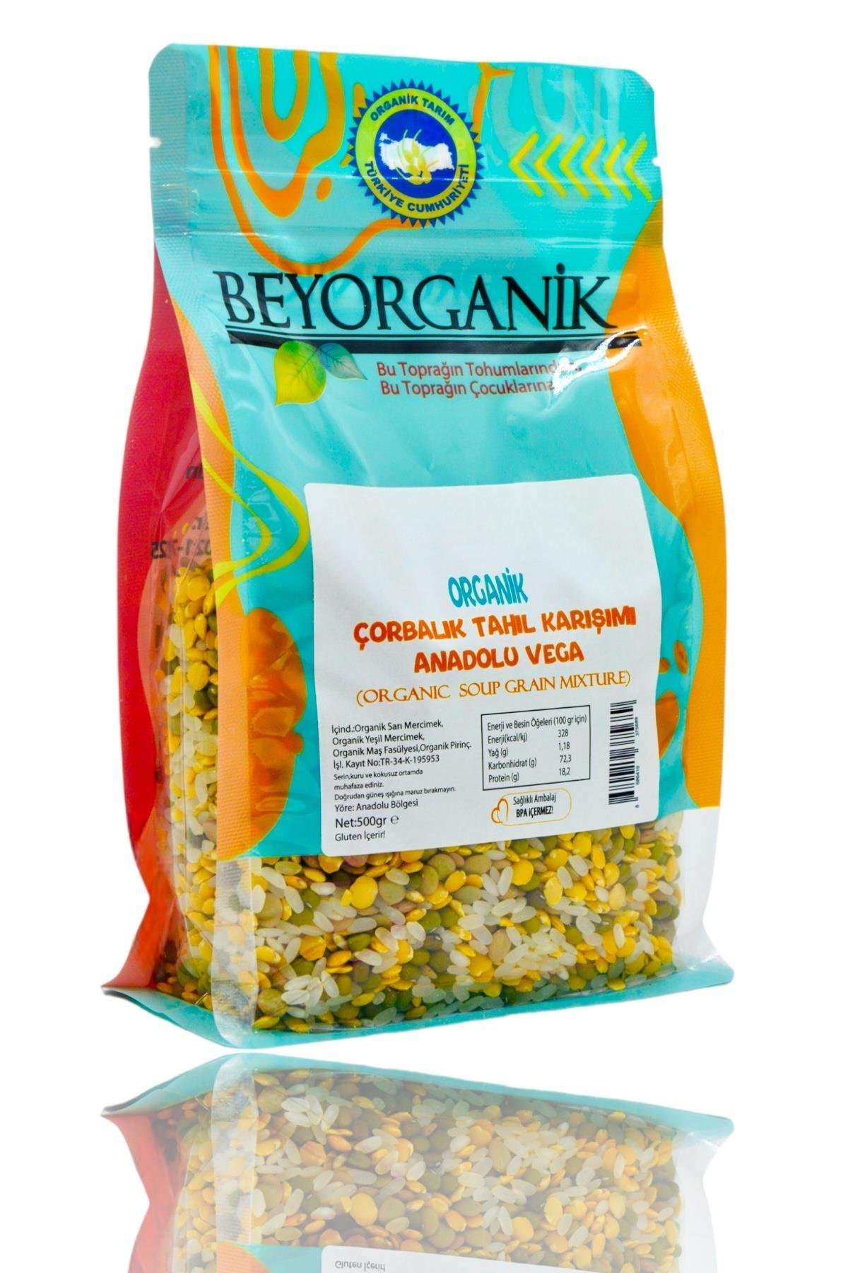 Beyorganik Organik Çorbalık Tahıl Karışımı Anadolu Vega 500 gr