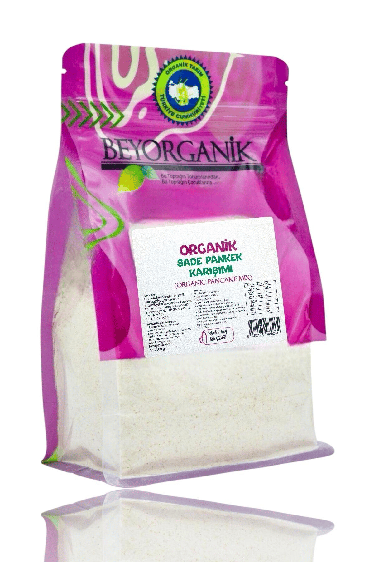Beyorganik Organik Pankek Karışımı 500 gr +8 Ay 