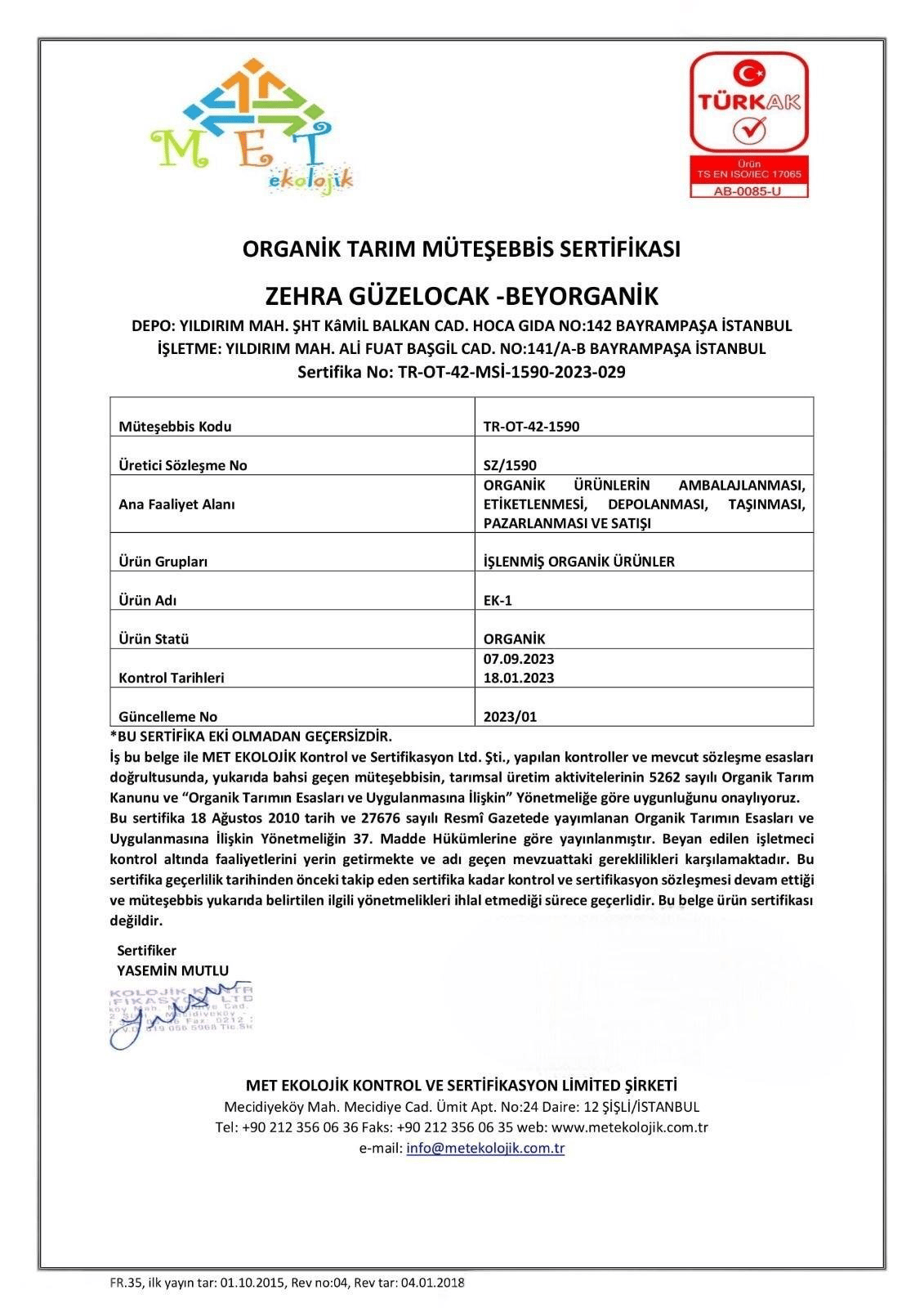 Beyorganik Organik Patlak Mısır 500 gr