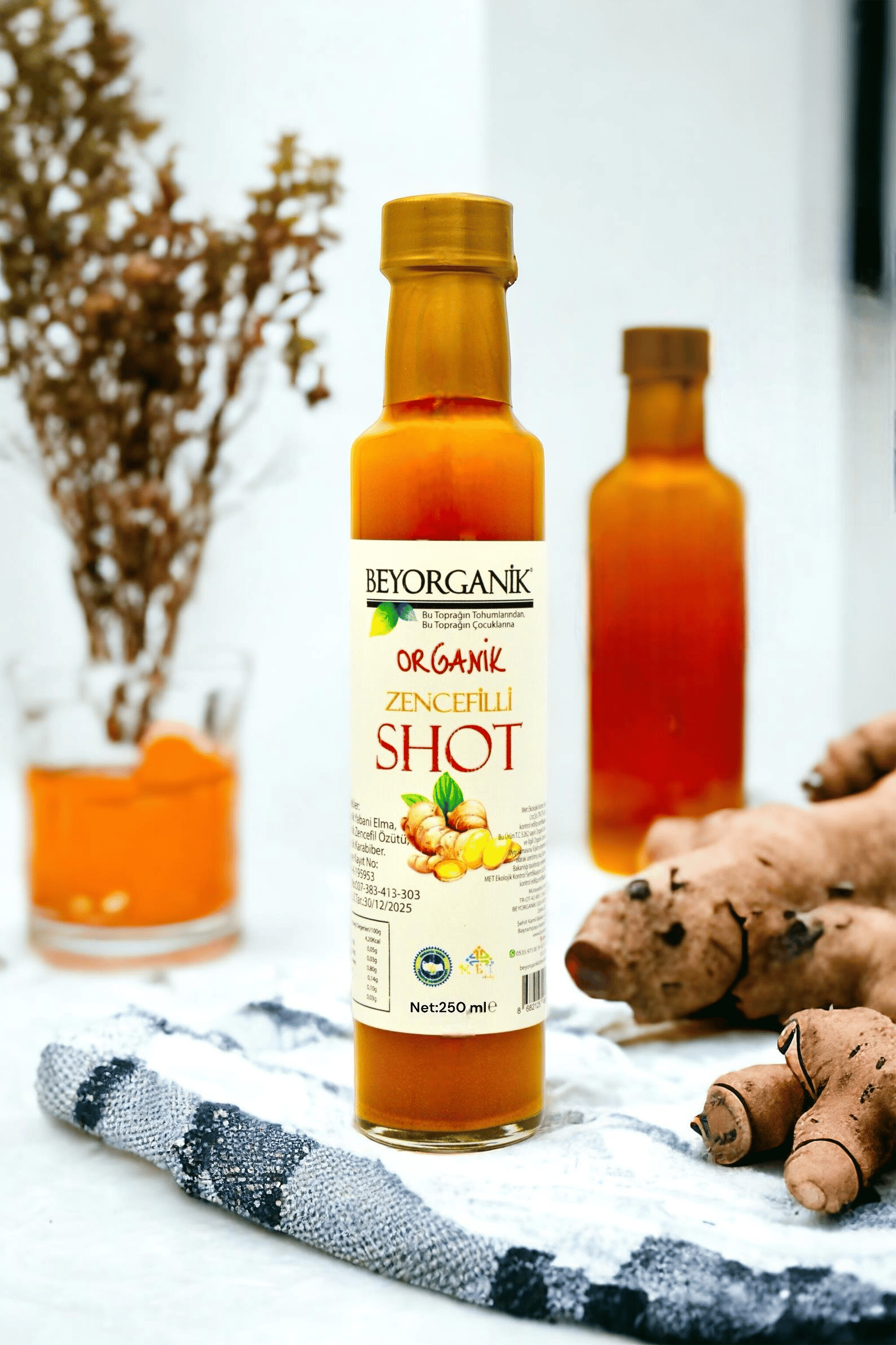 Beyorganik Organik Zencefilli Shot 250 ml