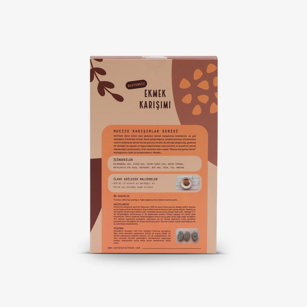 Cey Natural Glutensiz Ekmek Karışımı 300 gr