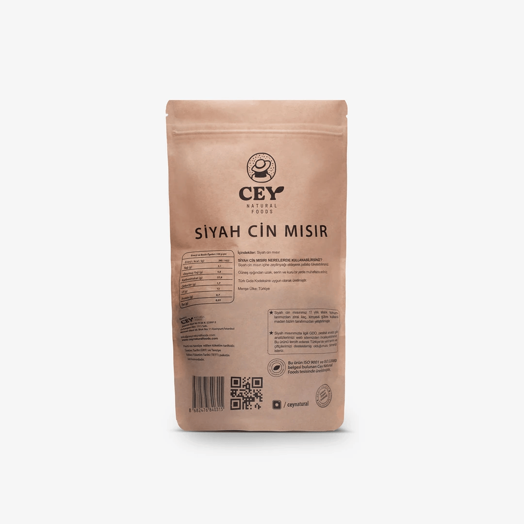 Cey Natural Siyah Cin Mısır 500 gr