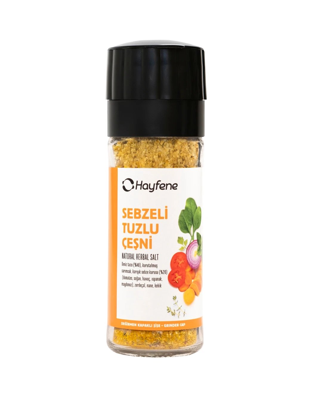 Hayfene Sebzeli Tuzlu Çeşni 60 gr & Değirmen Kapaklı 