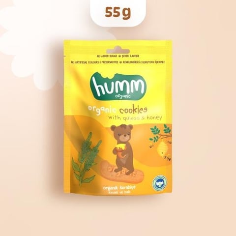 Humm Organik Ballı ve Kinoalı Kurabiye 55 gr