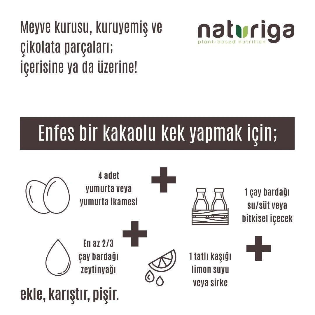 Naturiga Kakaolu Kek & Muffin Karışımı 260 gr