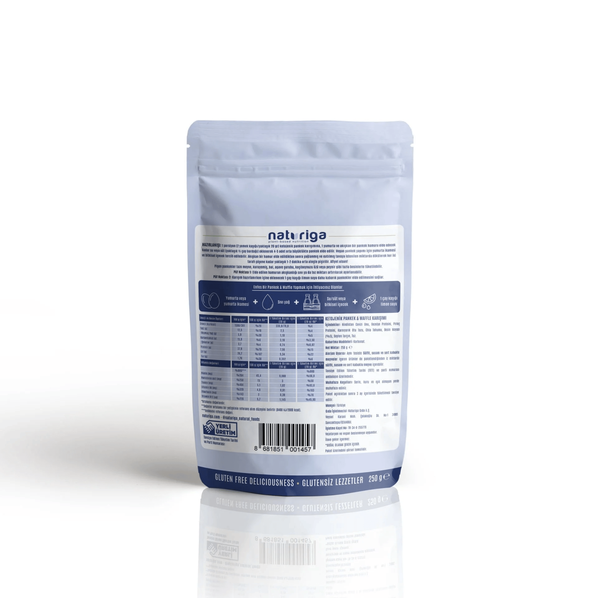 Naturiga Ketojenik Pankek Karışımı 250 gr