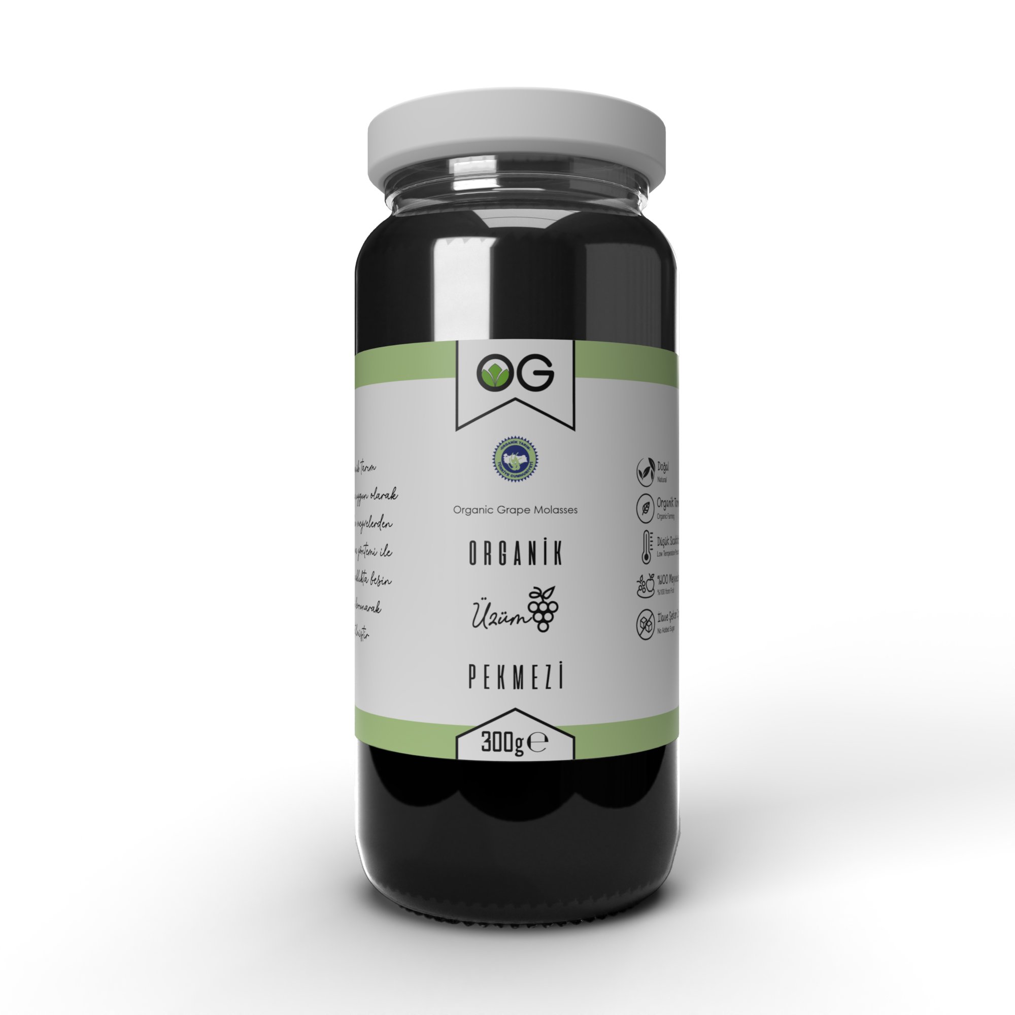 OG Natural Organik Üzüm Pekmezi 300 gr +6 Ay