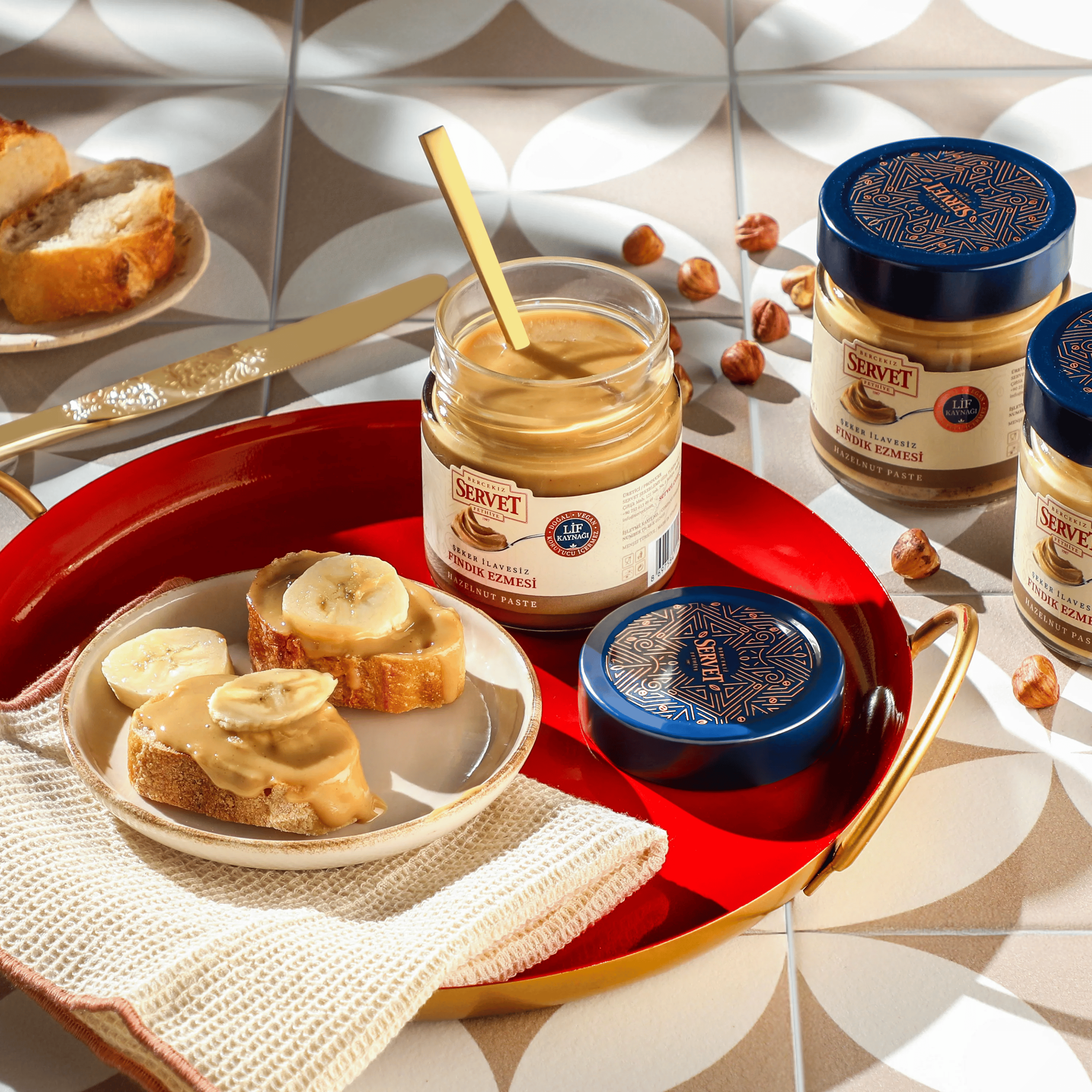 Servet Fındık Ezmesi 200 gr & Şeker İlavesiz 