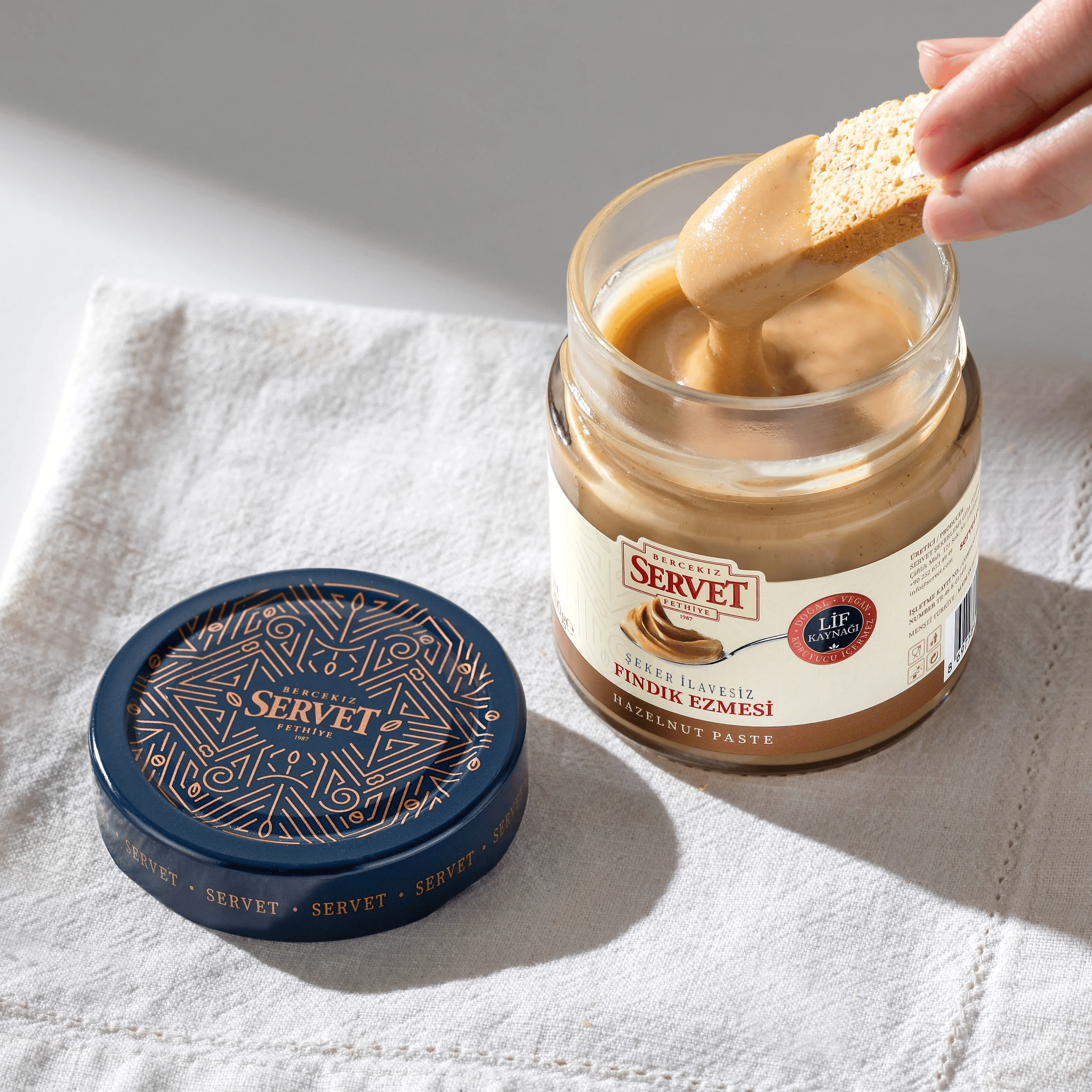 Servet Fındık Ezmesi 200 gr & Şeker İlavesiz 