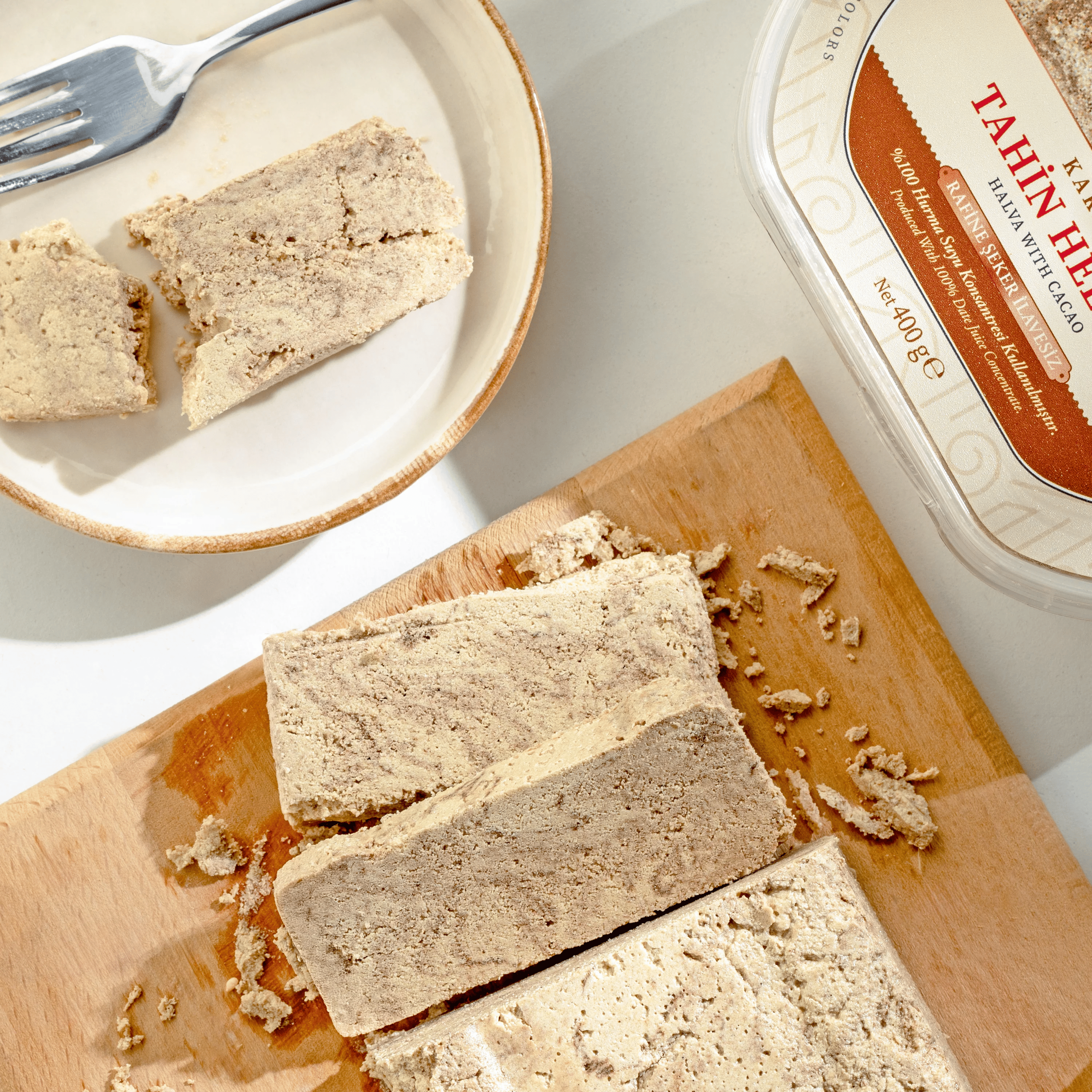 Servet Kakaolu Taze Tahin Helvası 400 gr & Rafine Şeker İlavesiz