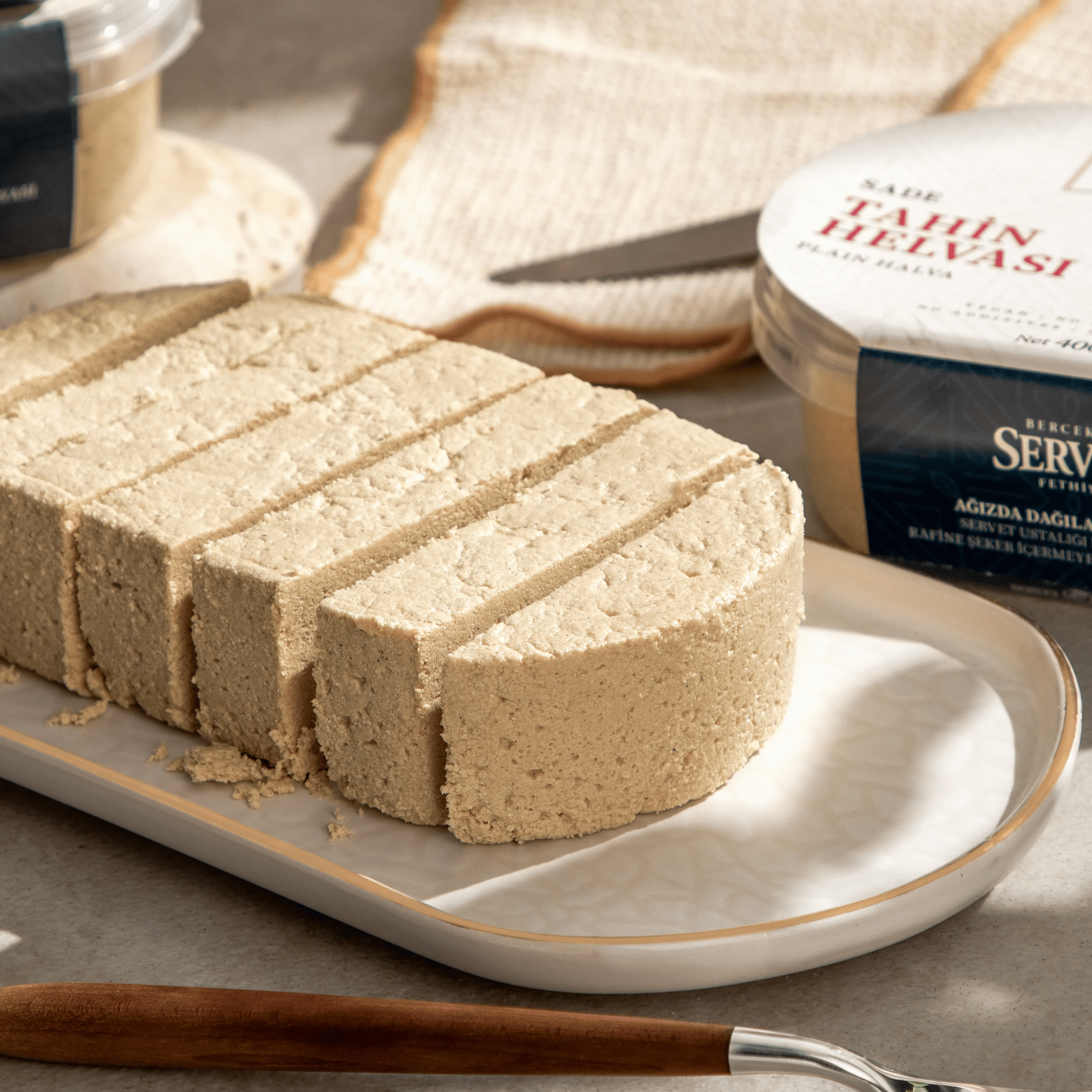 Servet Sade Taze Tahin Helvası 400 gr & Rafine Şeker İlavesiz