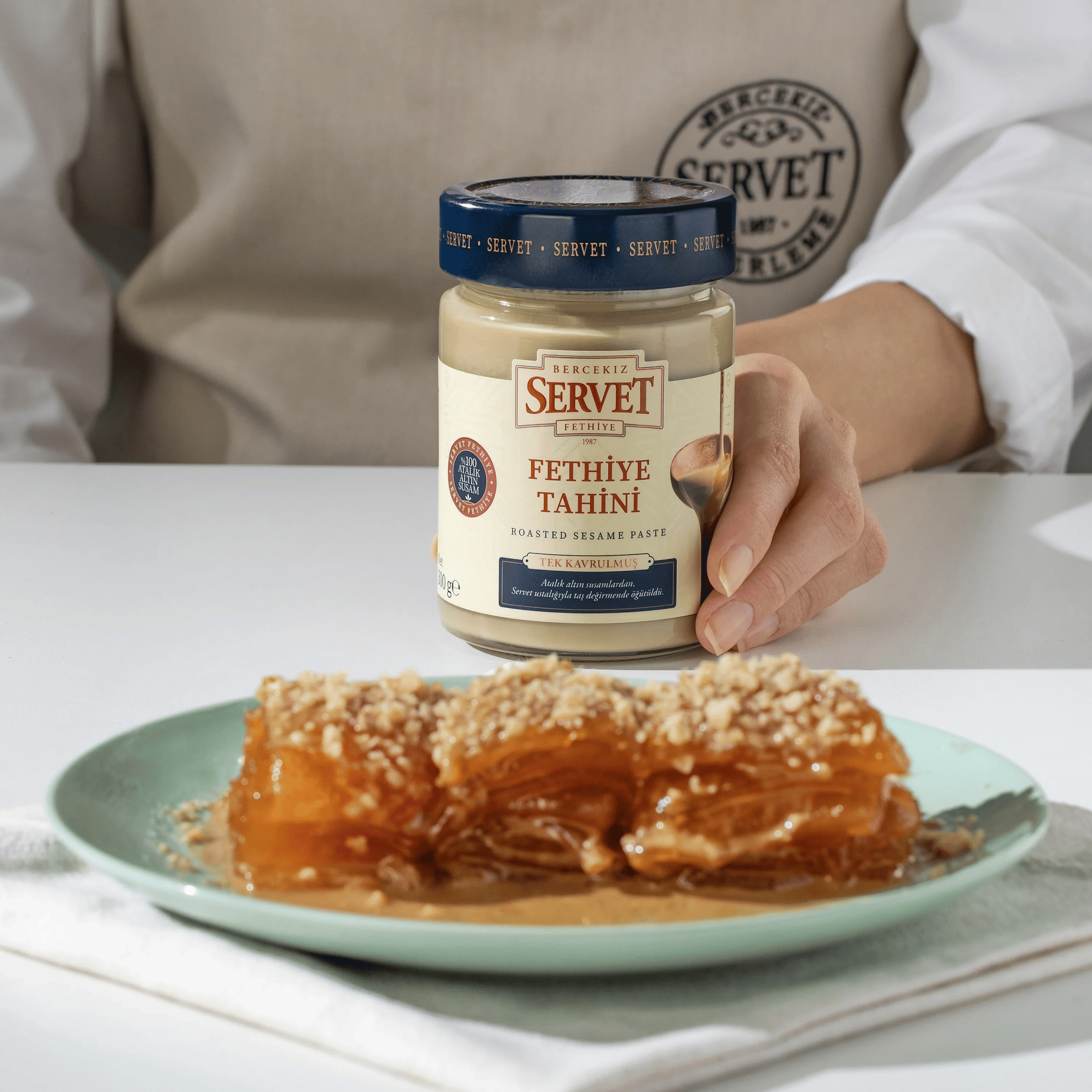 Servet Tek Kavrulmuş Taze Tahin 300 gr