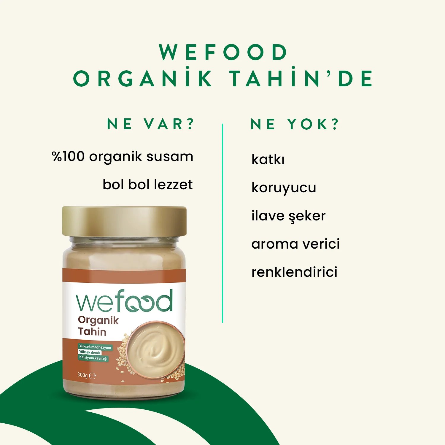 Wefood Organik Tahin 300 gr