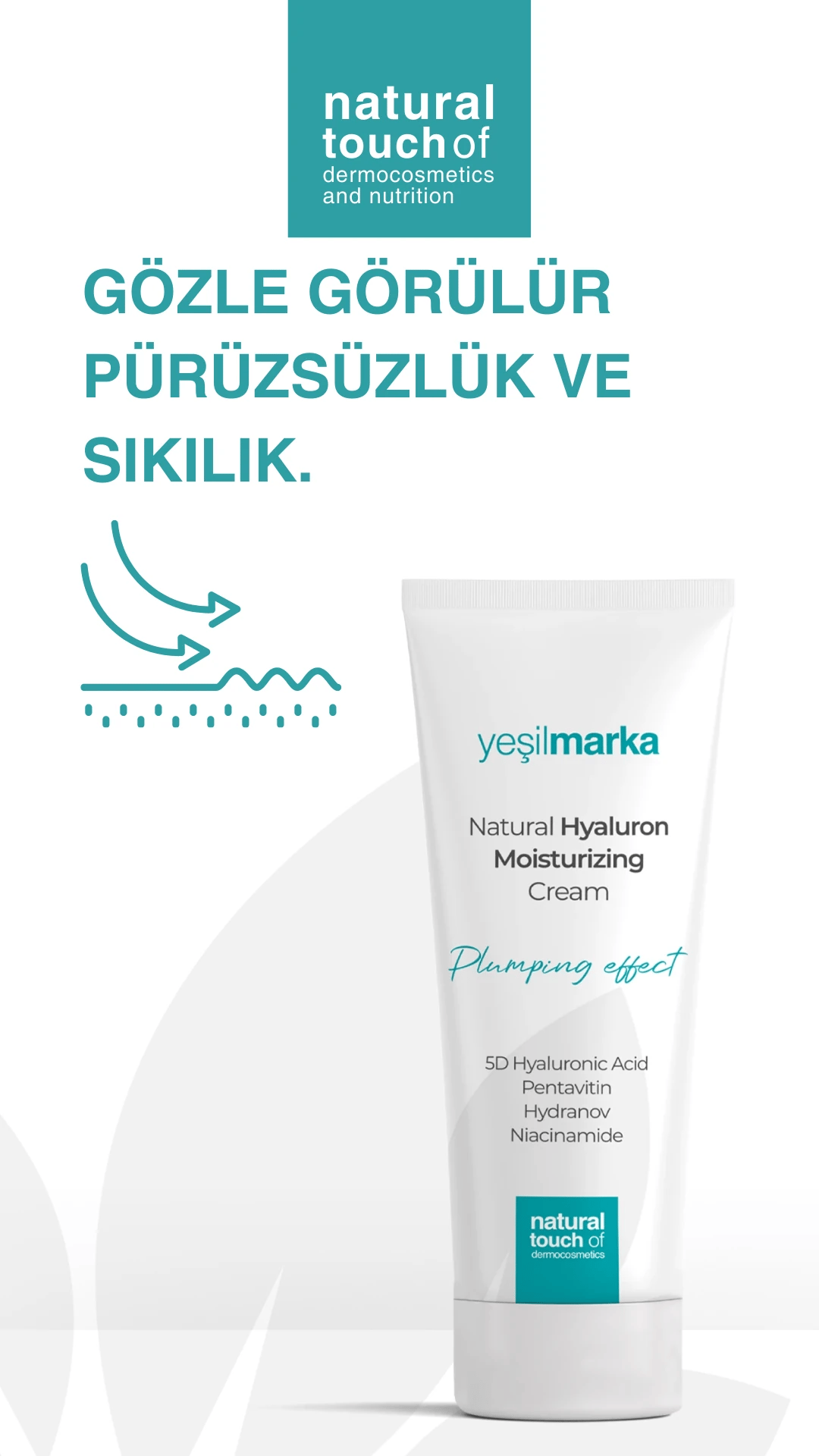 Yeşilmarka Cilt Dolgunlaştırıcı Hyaluron Nemlendirici Krem